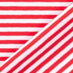 Cotton Jersey Narrow Stripes – Red/white -Tailor Supplies Sales Store ZB01 342