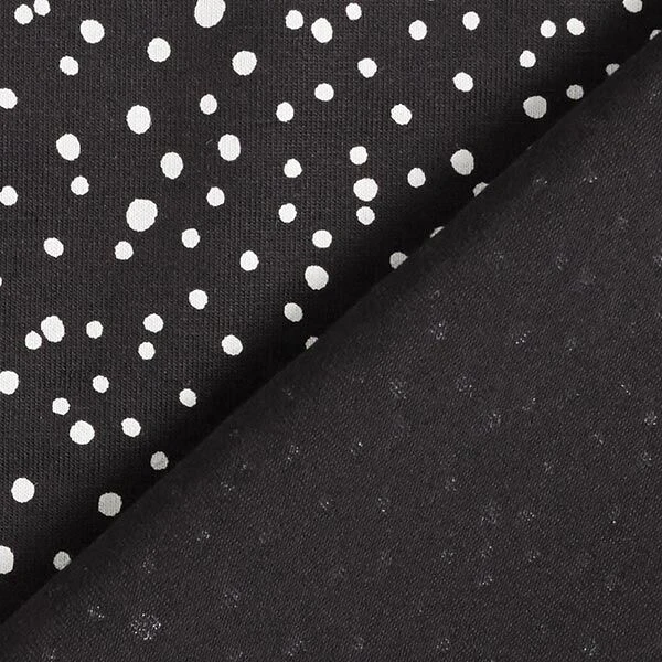 Cotton Jersey Irregular Dots – Black 6 Cotton Jersey Irregular Dots – Black - Image 4