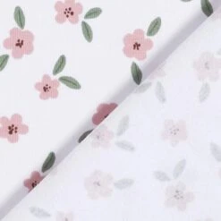 Cotton Jersey Sweet Forest Flowers – White -Tailor Supplies Sales Store ZB01 383