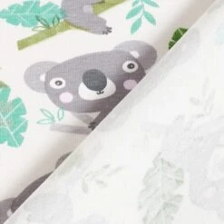 Cotton Jersey Cute Koalas – Offwhite -Tailor Supplies Sales Store ZB01 389