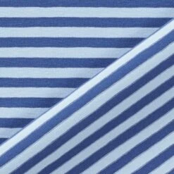 Cotton Jersey Narrow Stripes – Denim Blue/light Blue -Tailor Supplies Sales Store ZB01 39