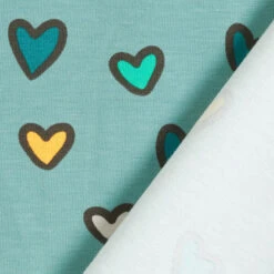 Cotton Jersey Colourful Hearts – Reed -Tailor Supplies Sales Store ZB01 405