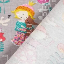 Cotton Jersey Perky Princess – Grey -Tailor Supplies Sales Store ZB01 410