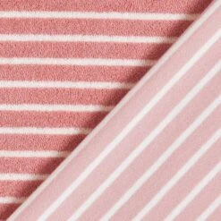 Terry Cloth Jersey Stripes – Dusky Pink -Tailor Supplies Sales Store ZB01 411