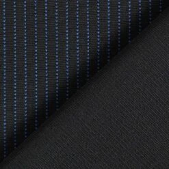 Pinstripes Ponte Roma Jersey – Black/indigo 11 Pinstripes Ponte Roma Jersey – Black/indigo -Tailor Supplies Sales Store ZB01 433