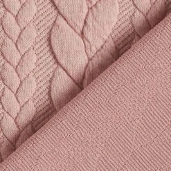 Cabled Cloque Jacquard Jersey – Rosé -Tailor Supplies Sales Store ZB01 441