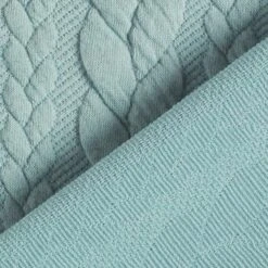 Cabled Cloque Jacquard Jersey – Mint -Tailor Supplies Sales Store ZB01 442