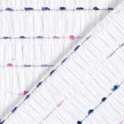 Seersucker With Effect Threads – White -Tailor Supplies Sales Store ZB01 455