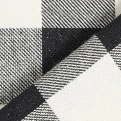 Lurex Check Cotton – Black/white -Tailor Supplies Sales Store ZB01 457