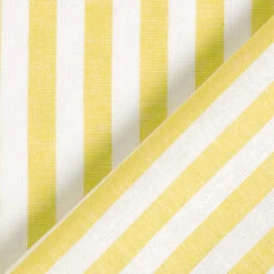 Cotton Linen Blend Vertical Stripes – White/yellow -Tailor Supplies Sales Store ZB01 493