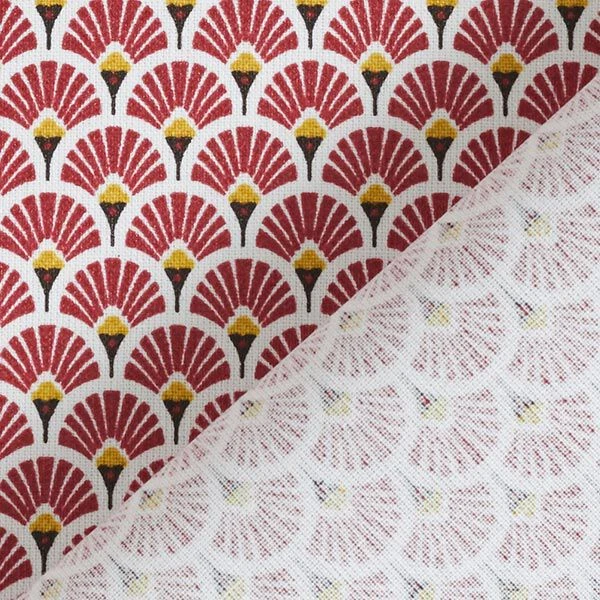 Coated Cotton Little Fans – Carmine 6 Coated Cotton Little Fans – Carmine - Image 4