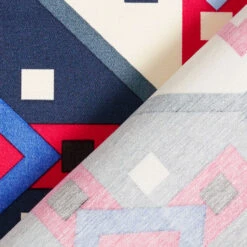 Retro Pattern Cotton Viscose Blend – Blue/red 10 Retro Pattern Cotton Viscose Blend – Blue/red -Tailor Supplies Sales Store ZB01 500