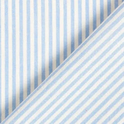 Cotton Viscose Blend Stripes – Light Blue/offwhite -Tailor Supplies Sales Store ZB01 530