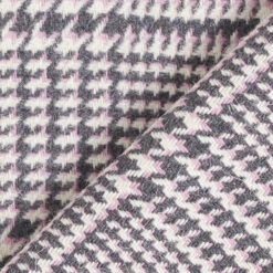 Glen Plaid Coating Fabric – Anthracite/pink 10 Glen Plaid Coating Fabric – Anthracite/pink -Tailor Supplies Sales Store ZB01 534