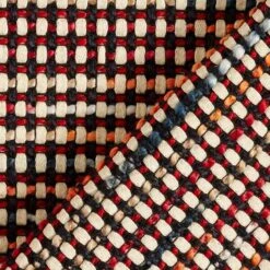 Coarse Canvas Fabric Box – Navy Blue/red -Tailor Supplies Sales Store ZB01 538