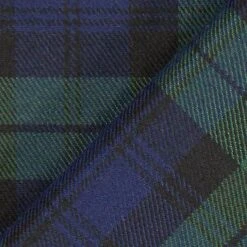 Stretch Tartan – Navy/green -Tailor Supplies Sales Store ZB01 552