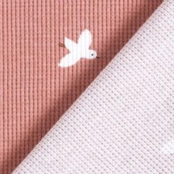 Waffle Jersey Birds – Dusky Pink -Tailor Supplies Sales Store ZB01 59