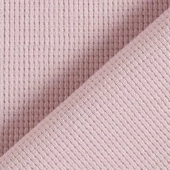Mini Cotton Waffle Jersey Plain – Dusky Pink -Tailor Supplies Sales Store ZB01 85