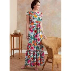Dress, Butterick B6677 | 40-48 -Tailor Supplies Sales Store ZB01 867