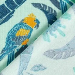 Bamboo Jersey, Birds & Leaves – Pastel Green 11 Bamboo Jersey, Birds & Leaves – Pastel Green -Tailor Supplies Sales Store ZB01 87