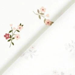 Cotton Jersey Flowers And Hearts – Offwhite -Tailor Supplies Sales Store ZB01 92