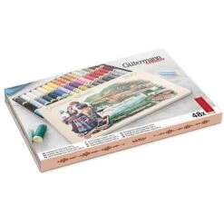 1895 Nostalgic Tin Sew-All Thread Set [ 100m | 48 Pieces | 22 X 19 X 2 Cm ] | Gütermann Creativ -Tailor Supplies Sales Store ZB01 960
