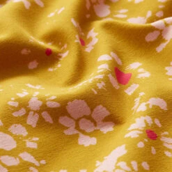 GOTS Cotton Jersey Chamomile | Tula – Curry Yellow/pink 11 GOTS Cotton Jersey Chamomile | Tula – Curry Yellow/pink -Tailor Supplies Sales Store ZB02 176