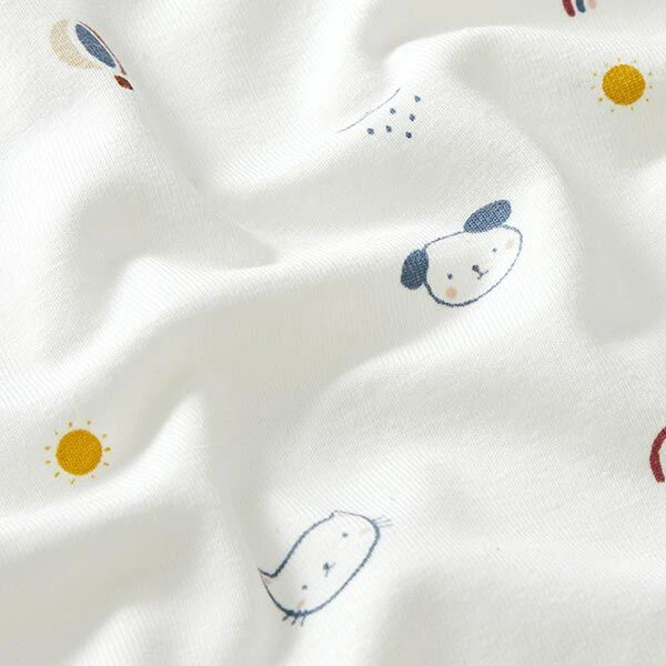 Cotton Jersey Dogs And Cats – Offwhite 4 Cotton Jersey Dogs And Cats – Offwhite - Image 2