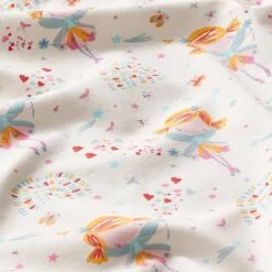 Cotton Jersey Little Fairy – White/light Blue -Tailor Supplies Sales Store ZB02 191