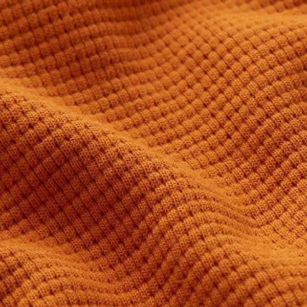 Mini Cotton Waffle Jersey Plain – Terracotta 4 Mini Cotton Waffle Jersey Plain – Terracotta - Image 2