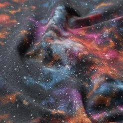 Cotton Jersey Space Digital Print – Black -Tailor Supplies Sales Store ZB02 253