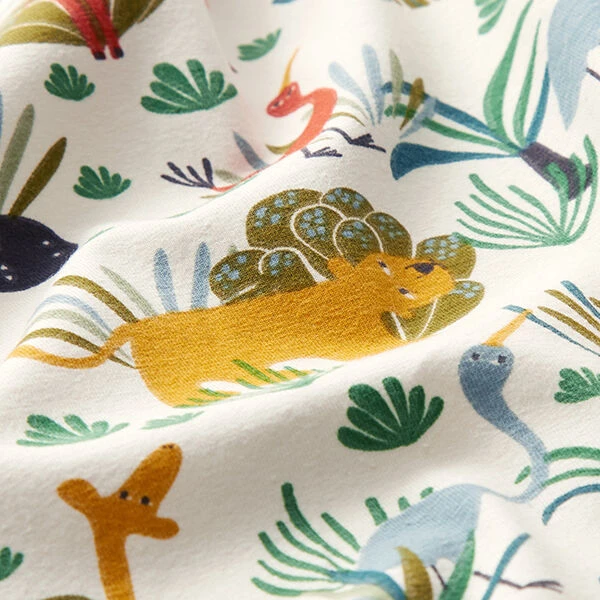 Cotton Jersey Curious Jungle Animals – Natural 4 Cotton Jersey Curious Jungle Animals – Natural - Image 2