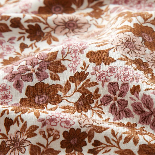 Cotton Jersey Flowers – Offwhite 4 Cotton Jersey Flowers – Offwhite - Image 2