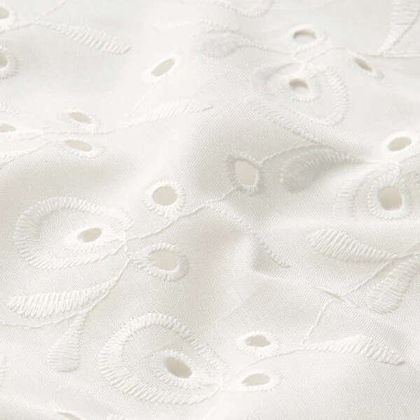 Vines Broderie Anglaise Cotton – White 4 Vines Broderie Anglaise Cotton – White - Image 2