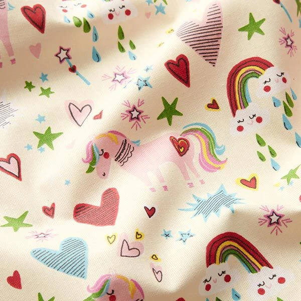 Coated Cotton Fabulous Horses – Light Beige/pink 4 Coated Cotton Fabulous Horses – Light Beige/pink - Image 2