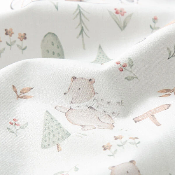 Poplin Bears On The Go Digital Print – Offwhite 4 Poplin Bears On The Go Digital Print – Offwhite - Image 2