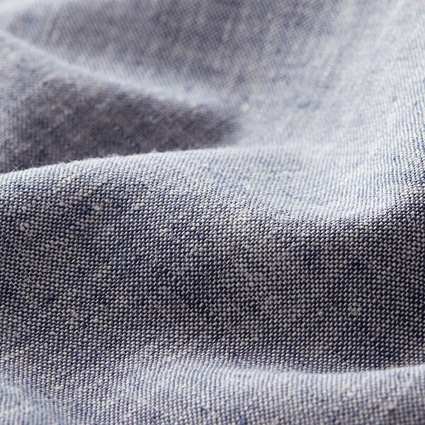 Cotton Linen Blend Mottled – Navy Blue 4 Cotton Linen Blend Mottled – Navy Blue - Image 2