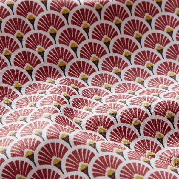 Coated Cotton Little Fans – Carmine 4 Coated Cotton Little Fans – Carmine - Image 2