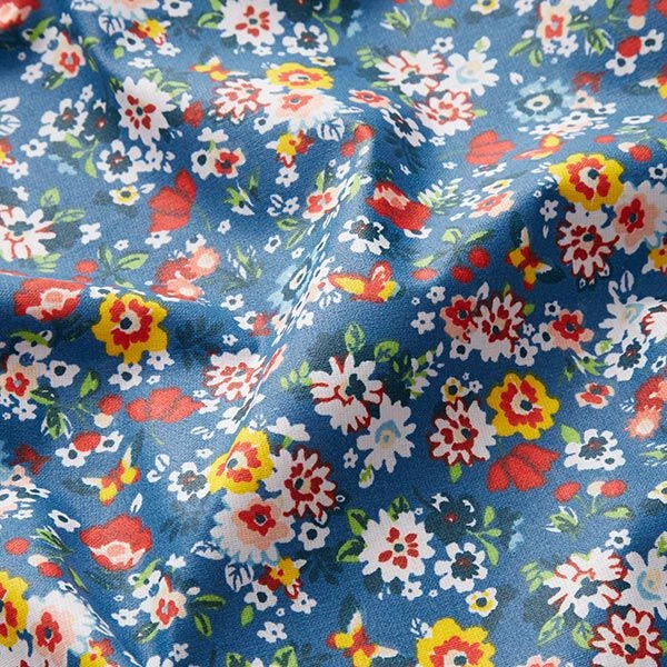 Coated Cotton Cute Flowers – Royal Blue 4 Coated Cotton Cute Flowers – Royal Blue - Image 2
