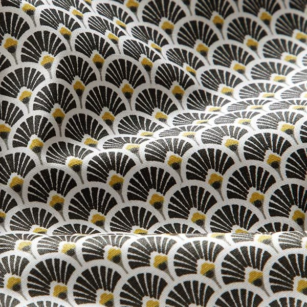 Coated Cotton Little Fans – Black 3 Coated Cotton Little Fans – Black - Image 2