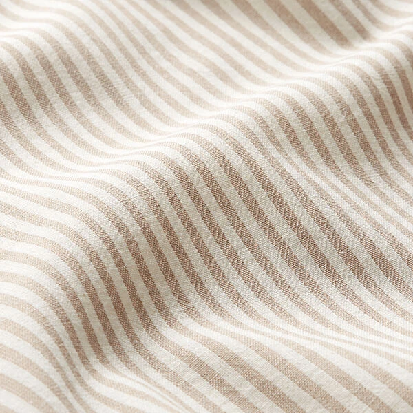 Cotton Viscose Blend Stripes – Beige/offwhite 4 Cotton Viscose Blend Stripes – Beige/offwhite - Image 2