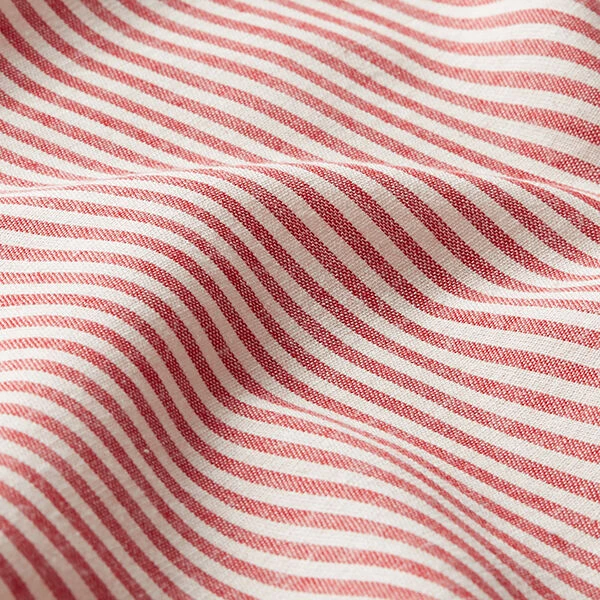 Cotton Viscose Blend Stripes – Chili/offwhite 4 Cotton Viscose Blend Stripes – Chili/offwhite - Image 2