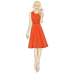 Dress, Butterick B6676 | 32-40 -Tailor Supplies Sales Store ZB02 545