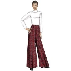 High-Waisted Pants, Very Easy Vogue9282 | 6 - 22 -Tailor Supplies Sales Store ZB02 593