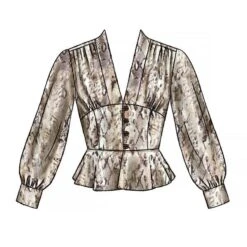 Blouse, McCall‘s 7978 | 40-48 -Tailor Supplies Sales Store ZB02 819