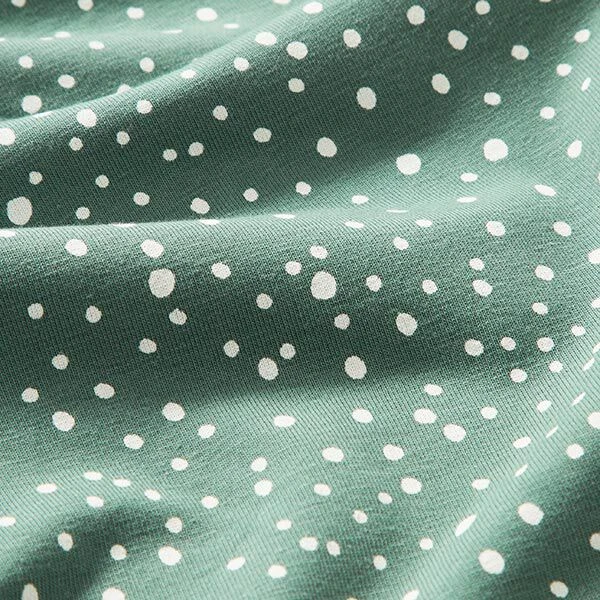 Cotton Jersey Irregular Dots – Reed 4 Cotton Jersey Irregular Dots – Reed - Image 2