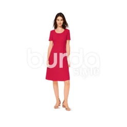 Dress, Burda 6496 9 Dress, Burda 6496 -Tailor Supplies Sales Store ZB02 859
