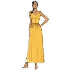 Dress, Butterick 6661 | 32-40 -Tailor Supplies Sales Store ZB02 866