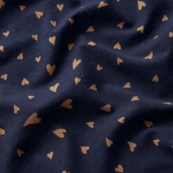 Cotton Jersey Swirled Hearts – Midnight Blue -Tailor Supplies Sales Store ZB02 87