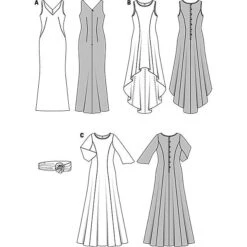 Evening Dress / Overdress, Burda 6866 9 Evening Dress / Overdress, Burda 6866 -Tailor Supplies Sales Store ZB02 906